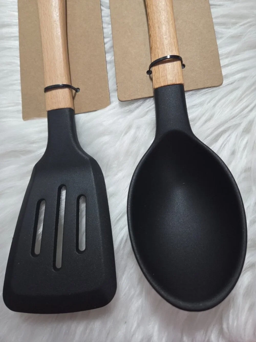 Rae Dunn Slotted Turner & Spoon Set